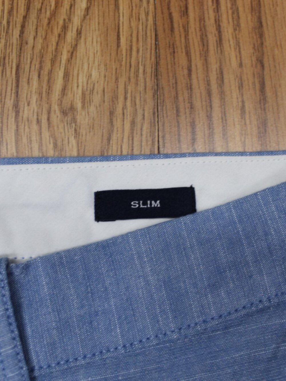 30x32 J.CREW SLIM FIT COTTON/SPANDEX PANTS LIGHT BLUE Sz 30W x 32L - Picture 4 of 4